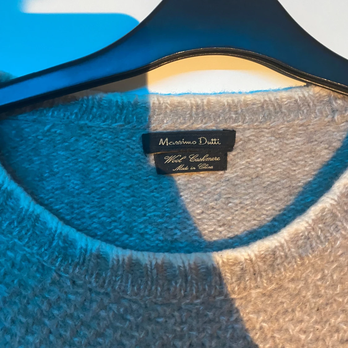 Grå stickad tröja Massimo Dutti - 2