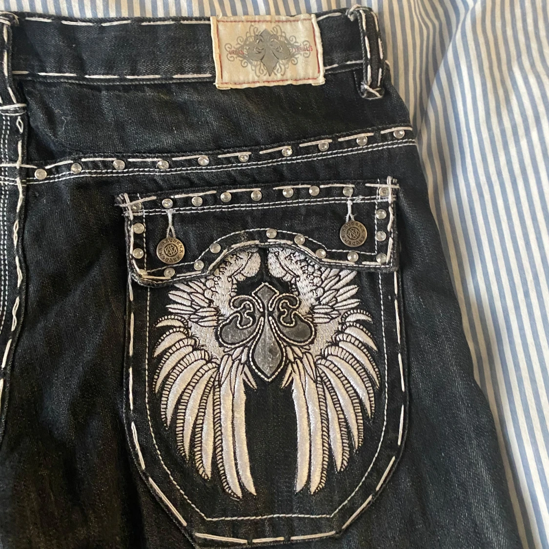 Svarta Kayden K emo/drainer jeans - 1