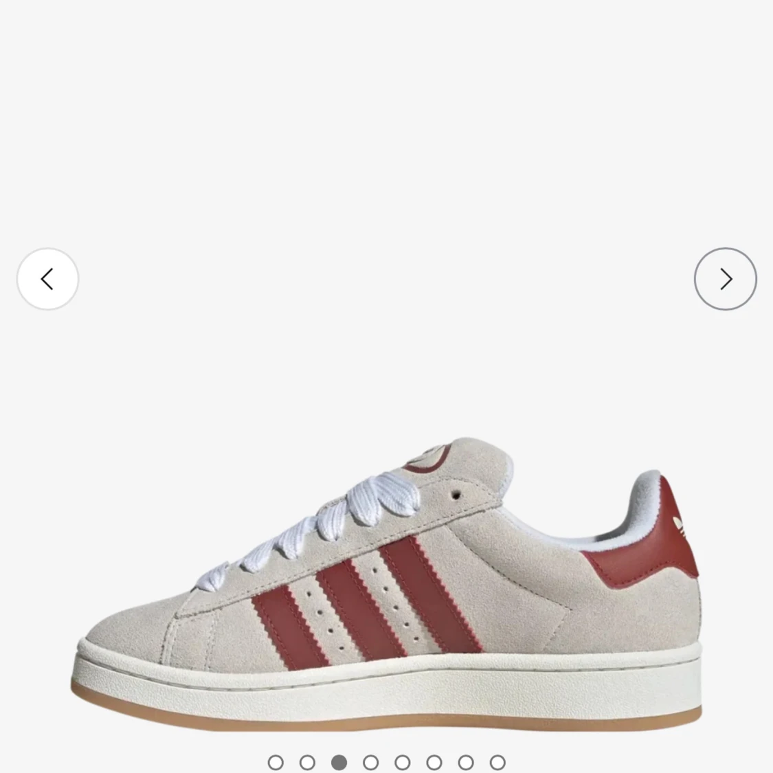 Adidas Campus sneakers beige/röd mocka - 2