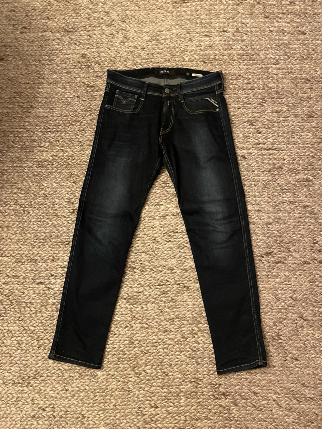 Replay Anbass mörkblå jeans - 1