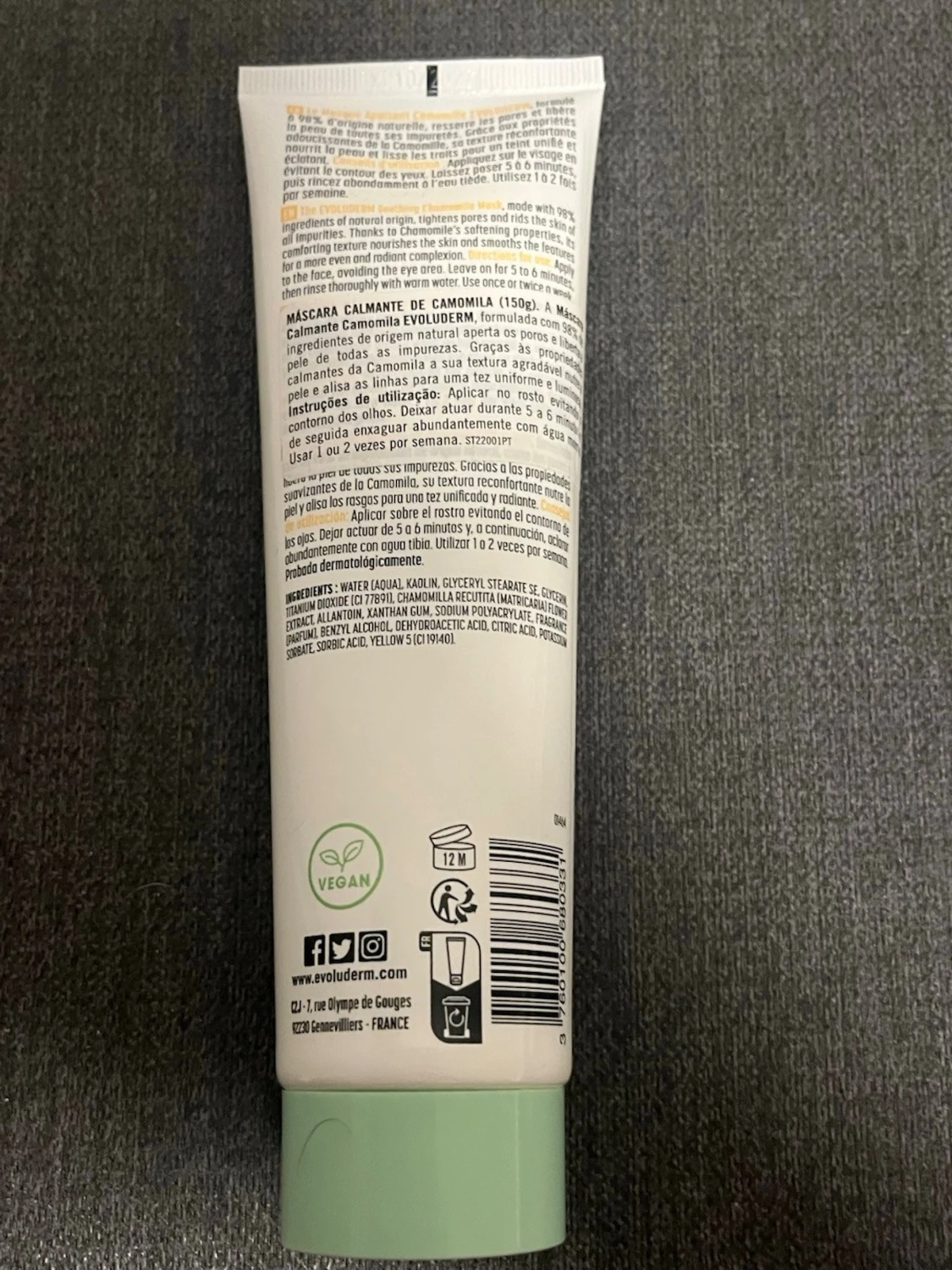 Evoluderm Kamomill Ansiktsmask - 1