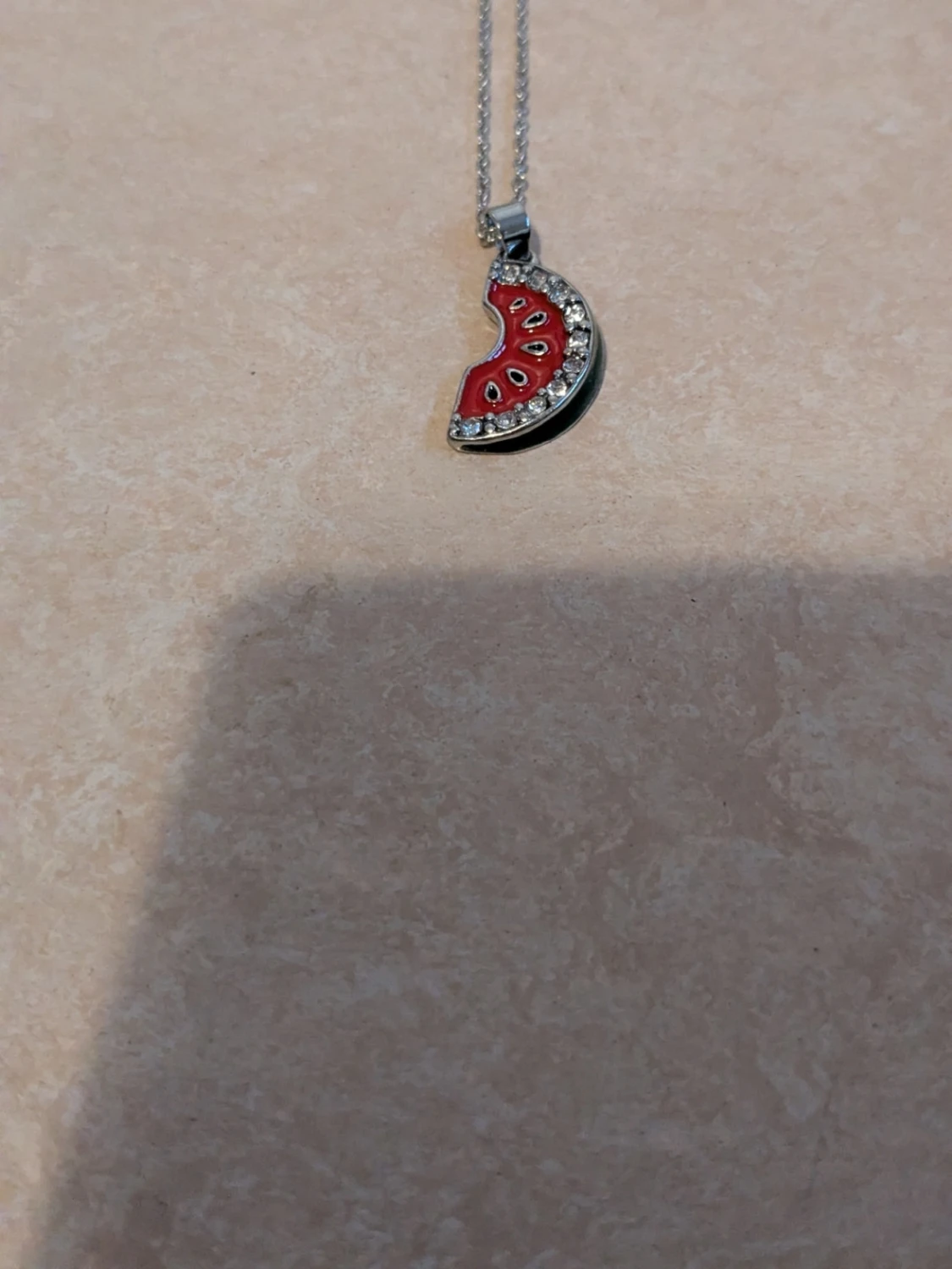 Halsband med vattenmelon-hänge - 6