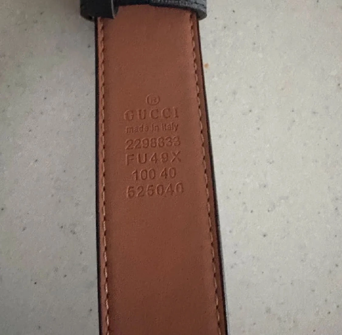 Gucci svart mönstrad bälte - 4