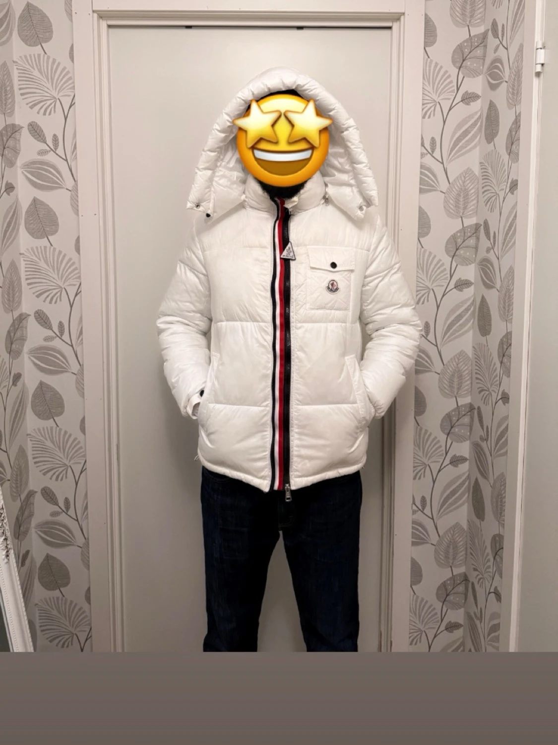 Vit pufferjacka från Moncler - 3