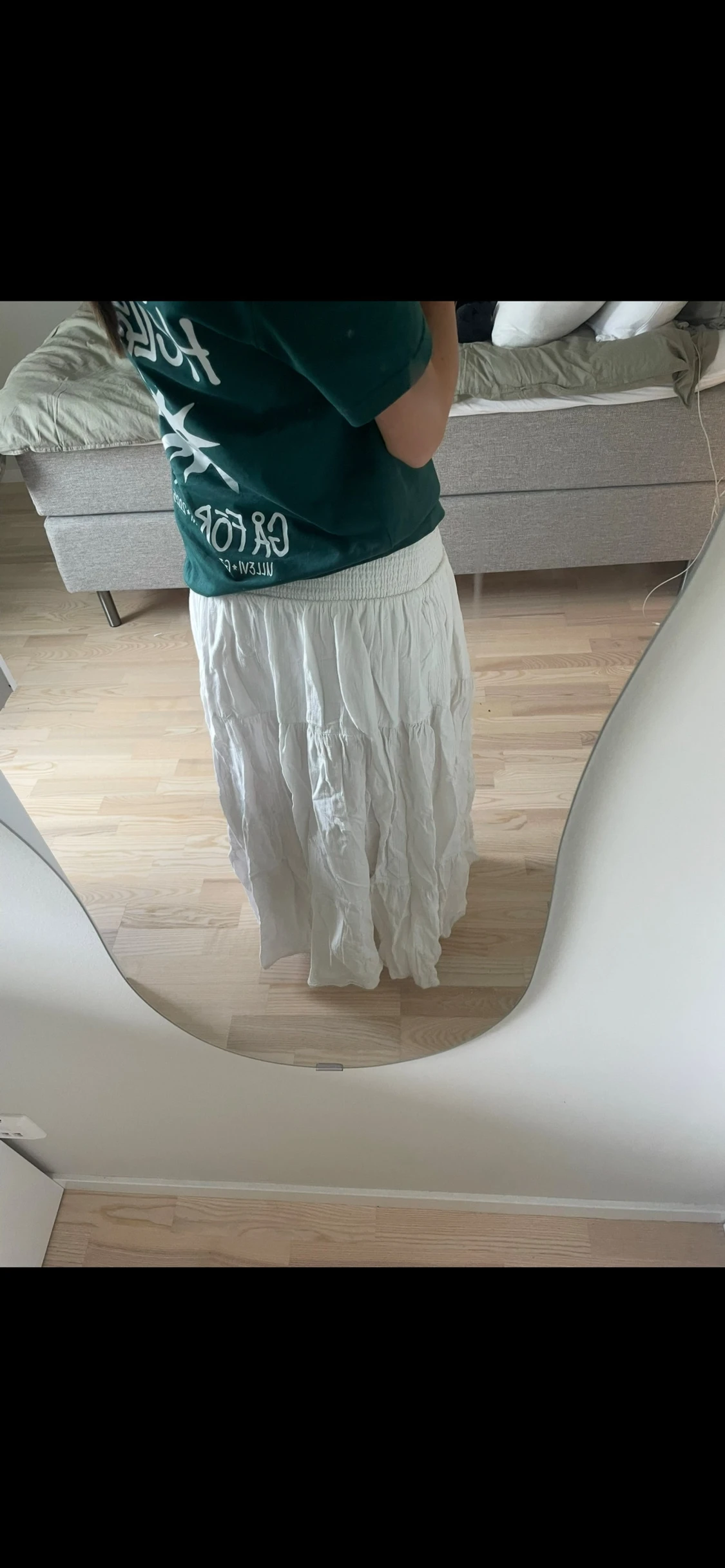 Vit långkjol från Bik Bok - 1