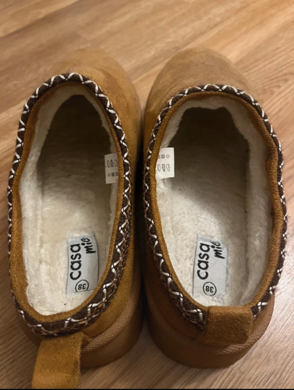 Bruna mockatofflor från casa Mie  - 1