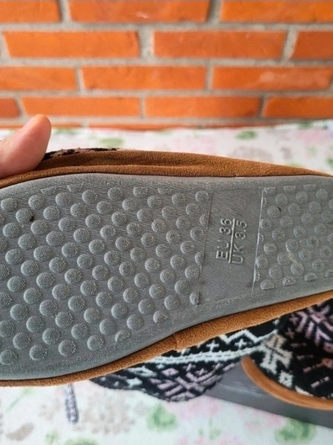 Stickade boots med mönster, strl 36 - 3