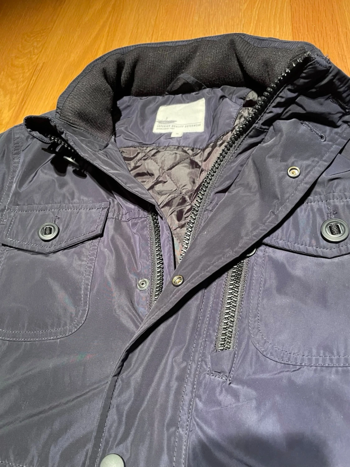 Mörkblå Fieldjacket - 3