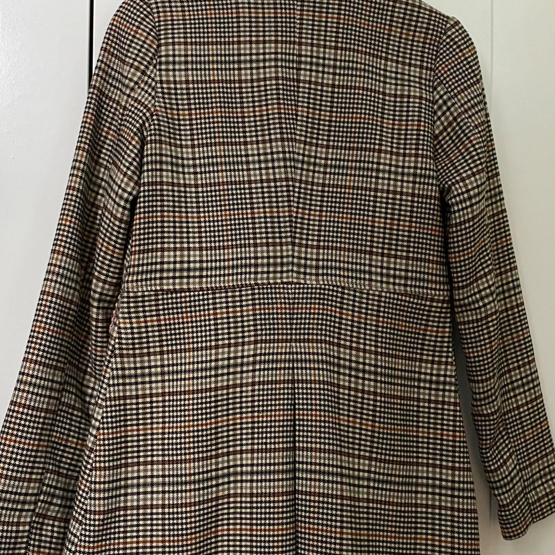 Rutig kappa från H&M i brun och beige - 4