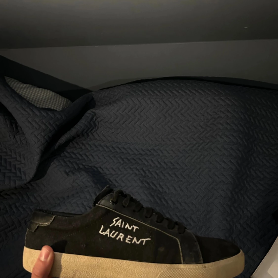 Saint Laurent svarta sneakers - 4