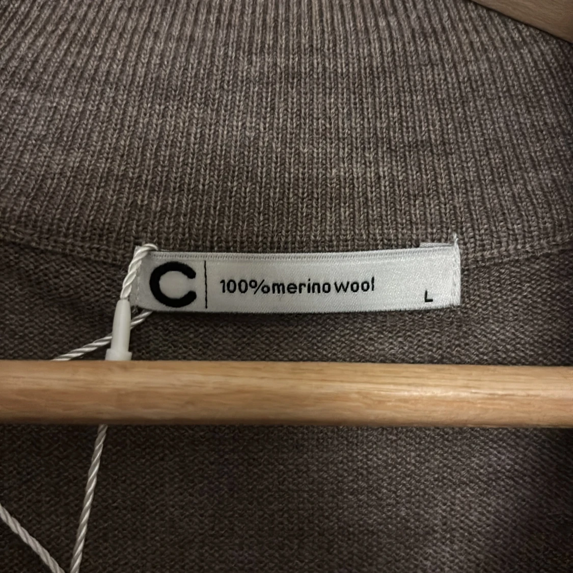 Mörk beige half zip - 2