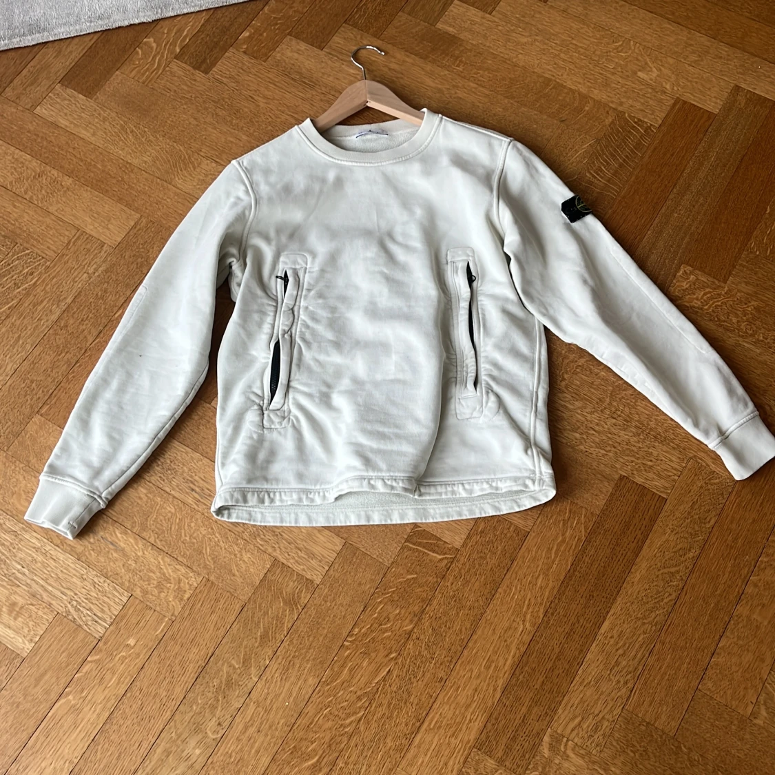 Vit sweatshirt från Stone Island
