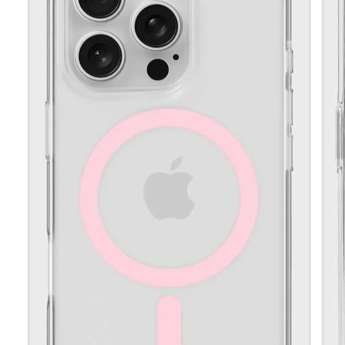iPhone 15 Pro MagSafe Case Holdit Transparent Pink - 1