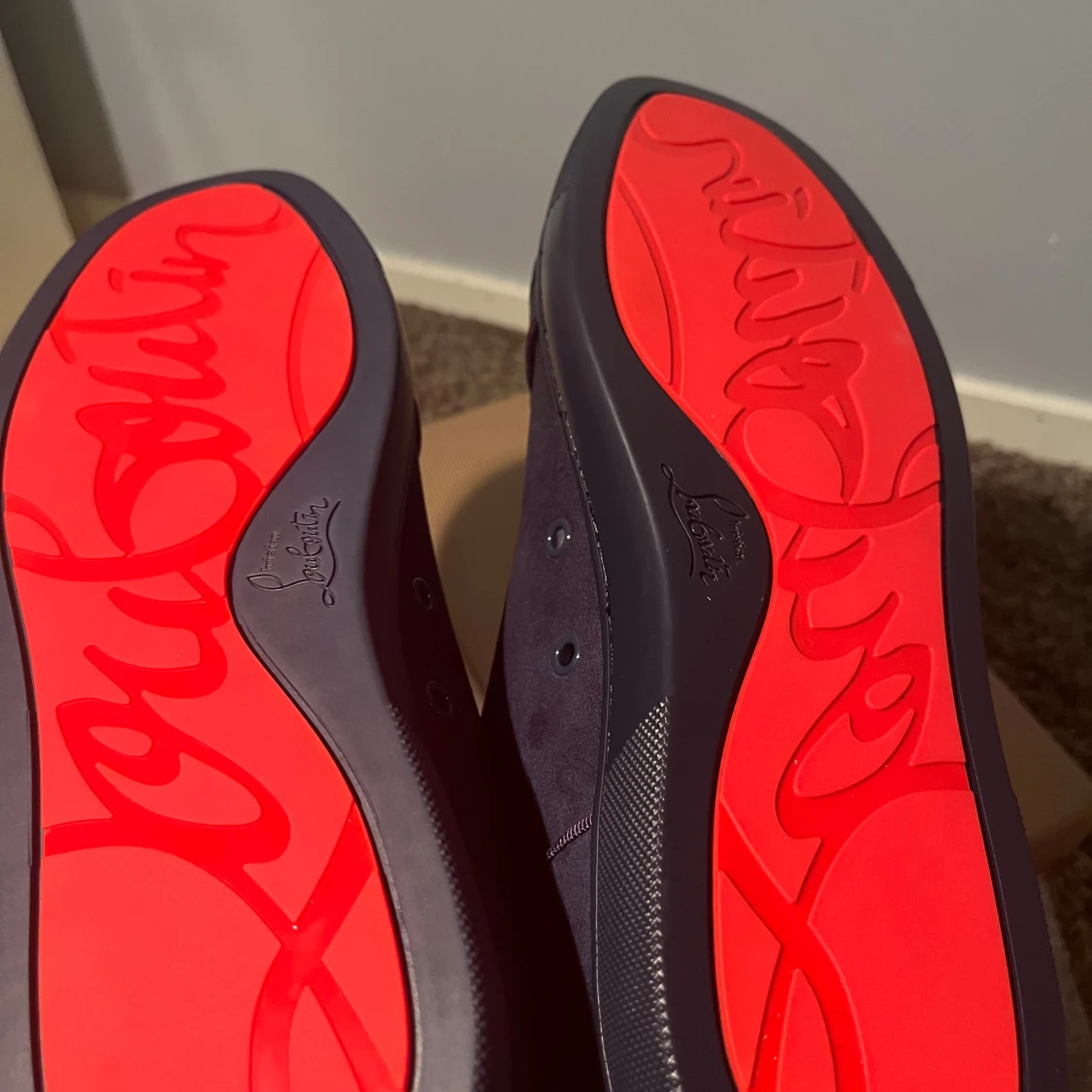 Blåa sneakers från Christian Louboutin - 4