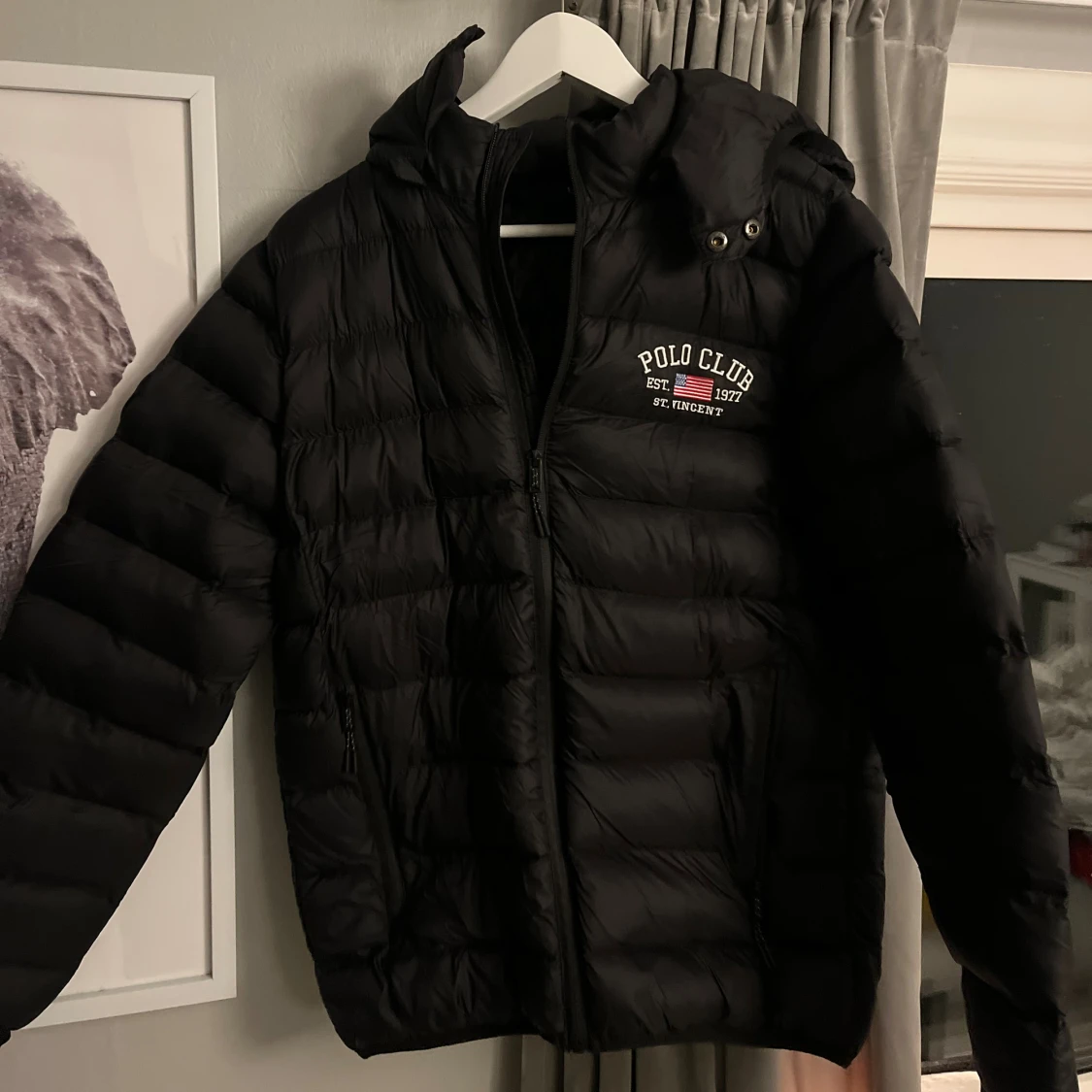 Svart pufferjacka Polo Club S - 1