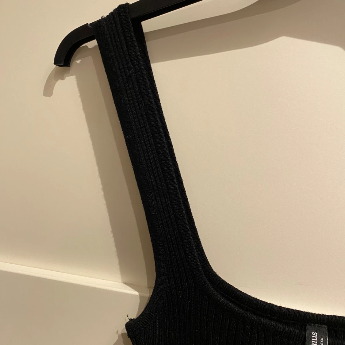 Svart ribbad långklänning Stradivarius - 4