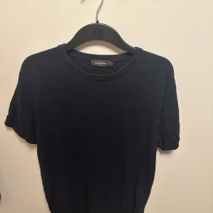Mörkblå stickad tröja - Mörkblå stickad tröja från dressman som är använd ett par gånger. Den är i sweatshirt matrial(enligt mig) nypris 449kr mitt pris 140kr. Tveka inte på att höra av er vid frågor eller prisförslag!
