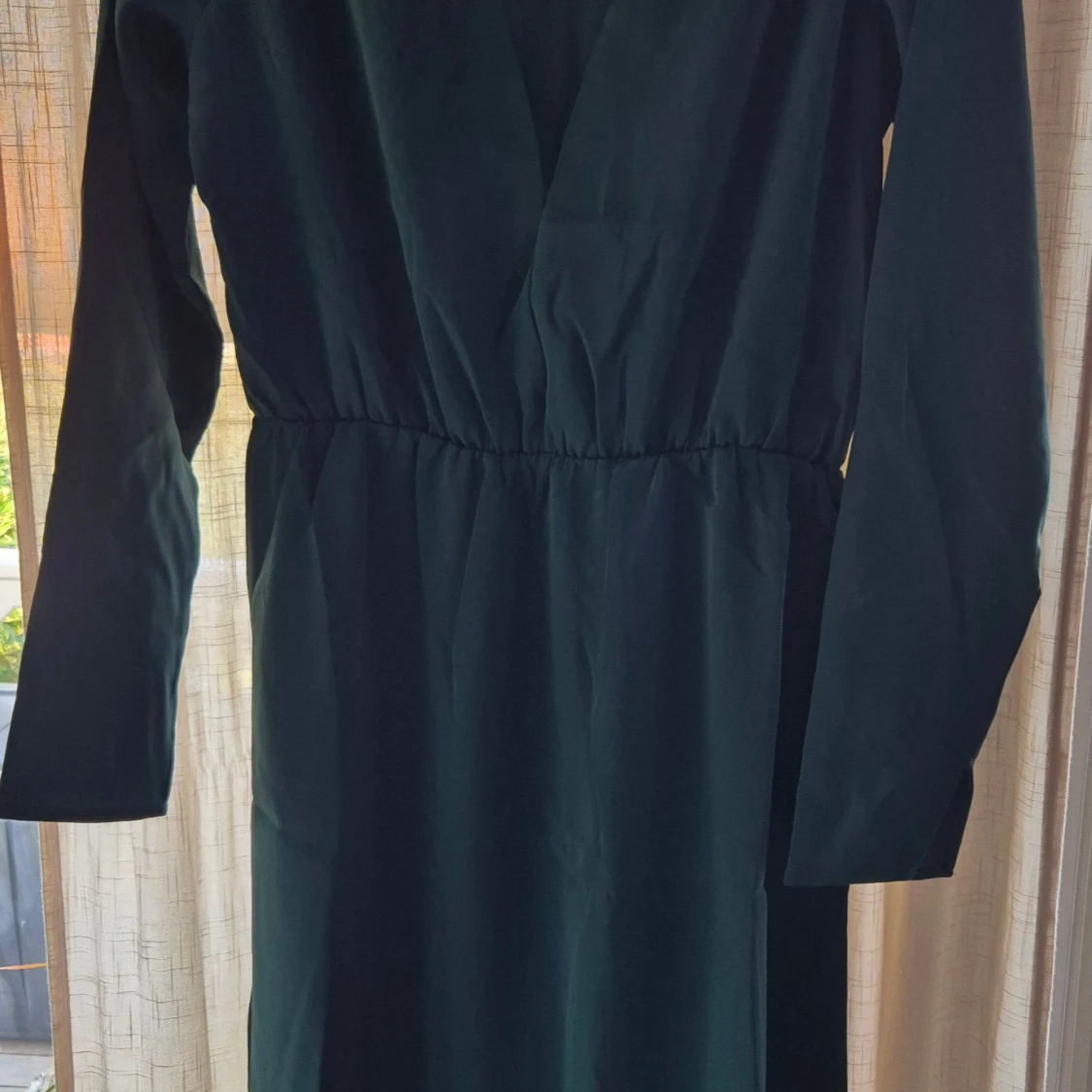 Grön långklänning 