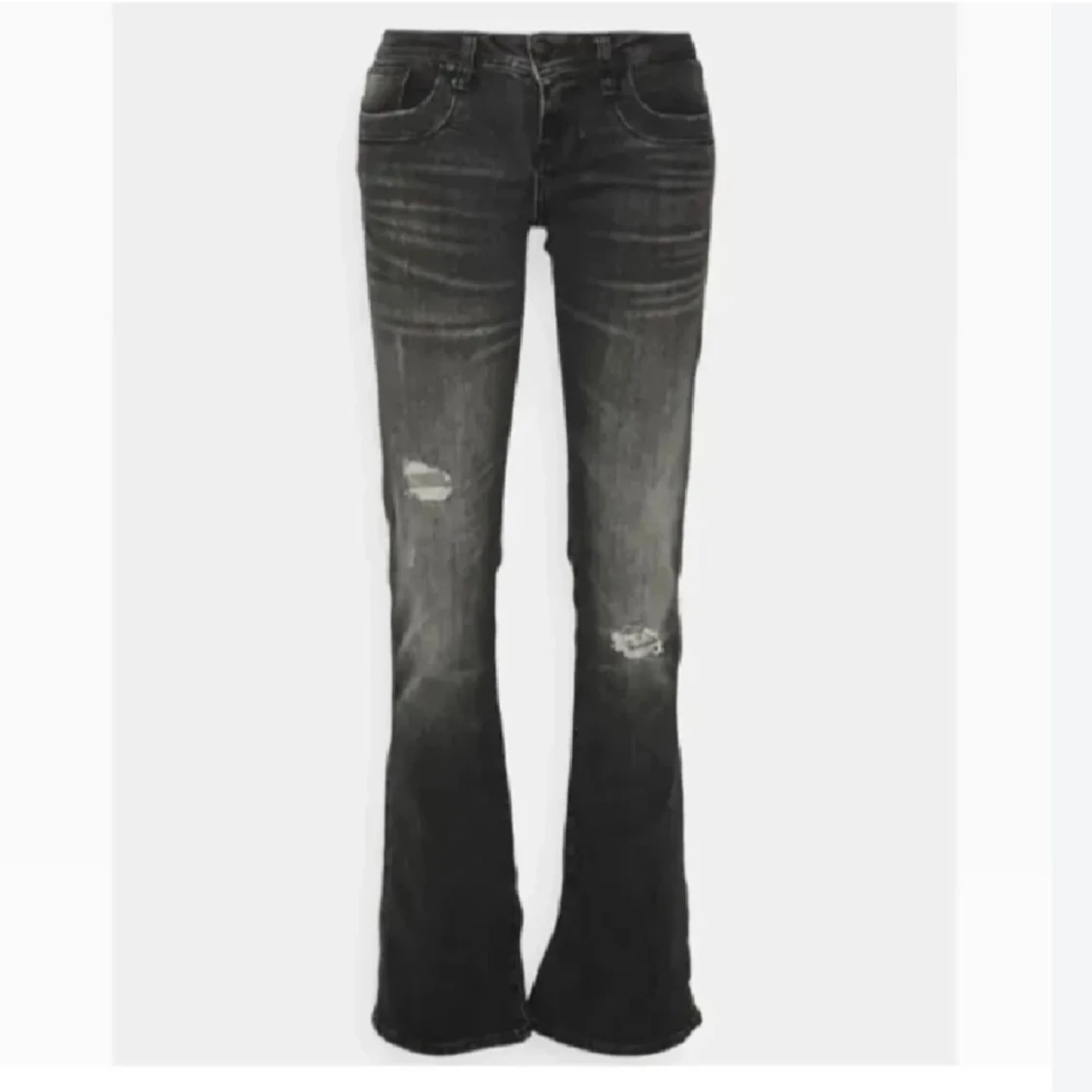 Gråa Ltb jeans med slitningar