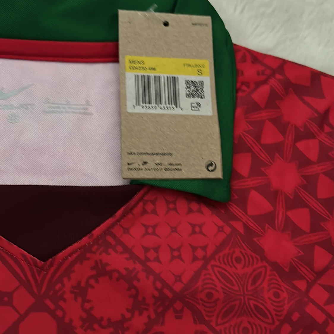 Röd Portugal fotbollströja S - 3