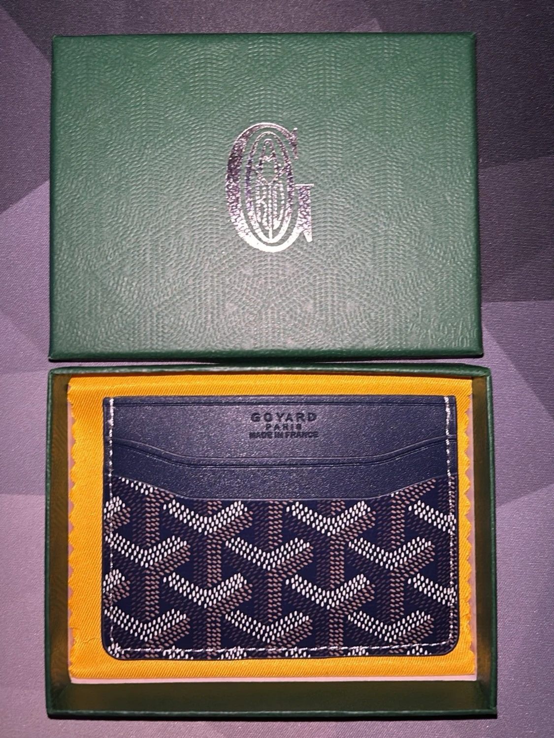 Mörkblå Goy4rd plånbok - 1