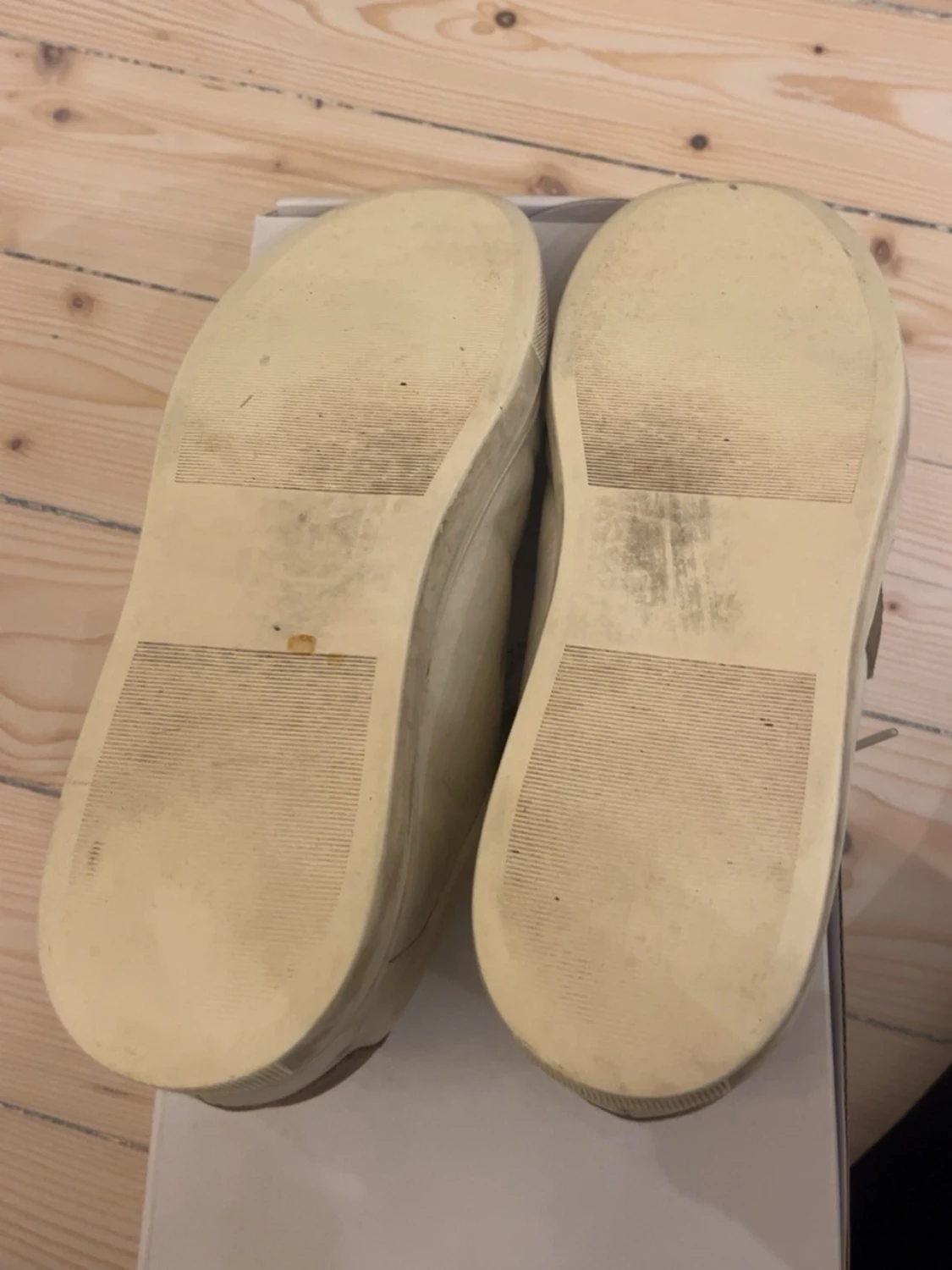 Oliver Cabell vita sneakers med bruna detaljer - 5