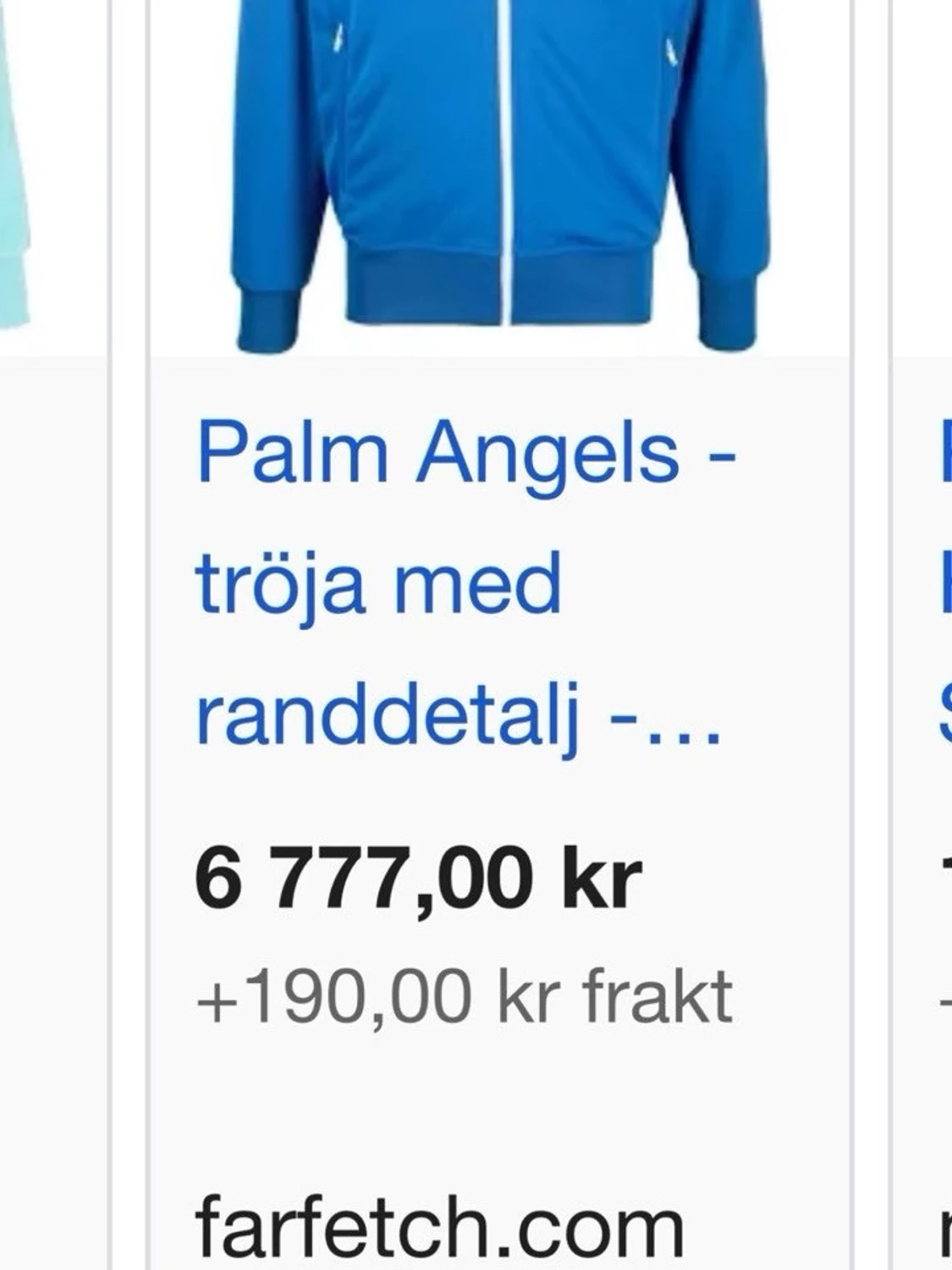Blå ziptröja från Palm Angels - 4