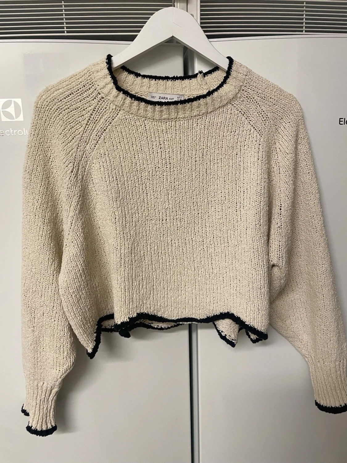 Croppad stickade tröja - 5