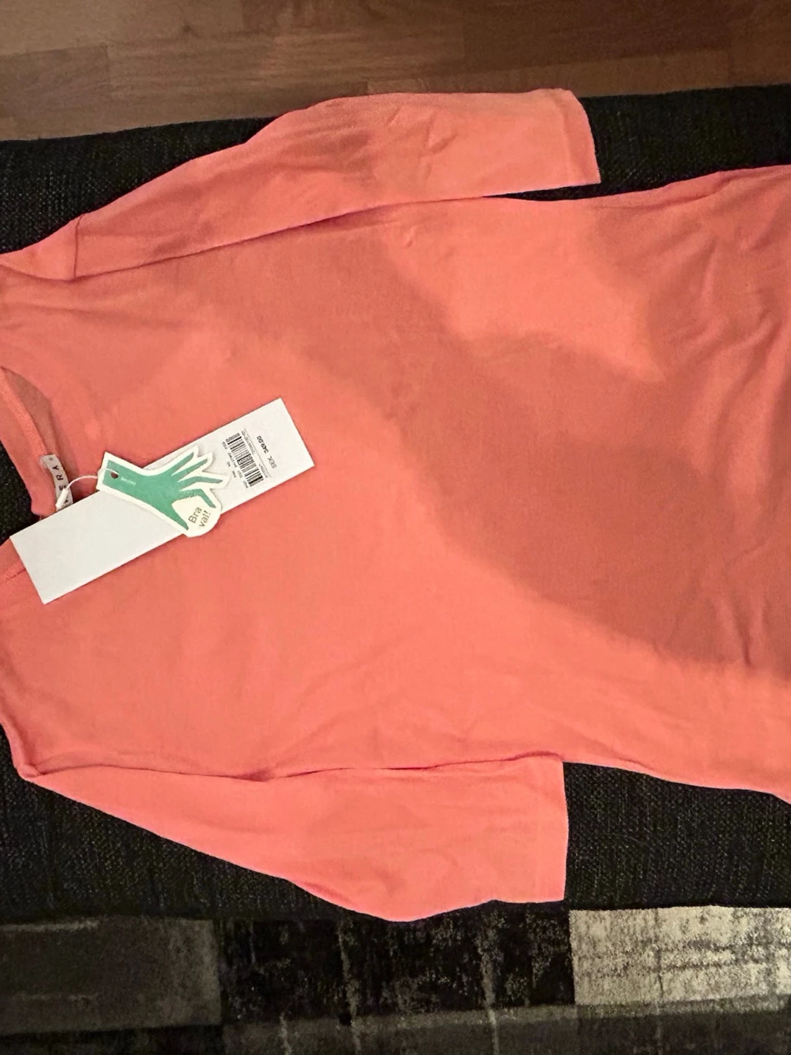 Rosa topp i bomull XS