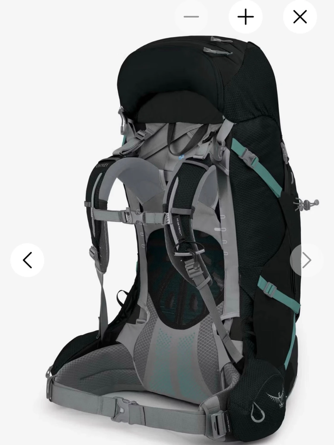 Osprey Ariel Plus 60L ryggsäck svart - 4