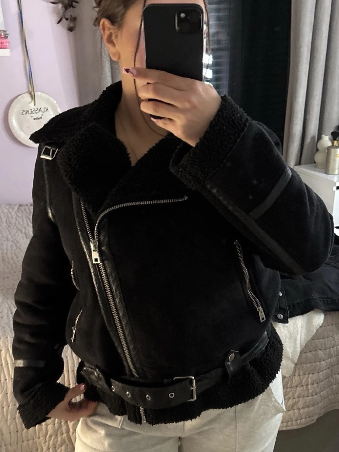 Svart teddyjacka från Vero Moda - 2