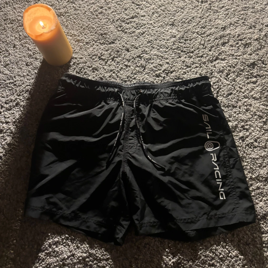 Svarta Sail Racing shorts med snörning