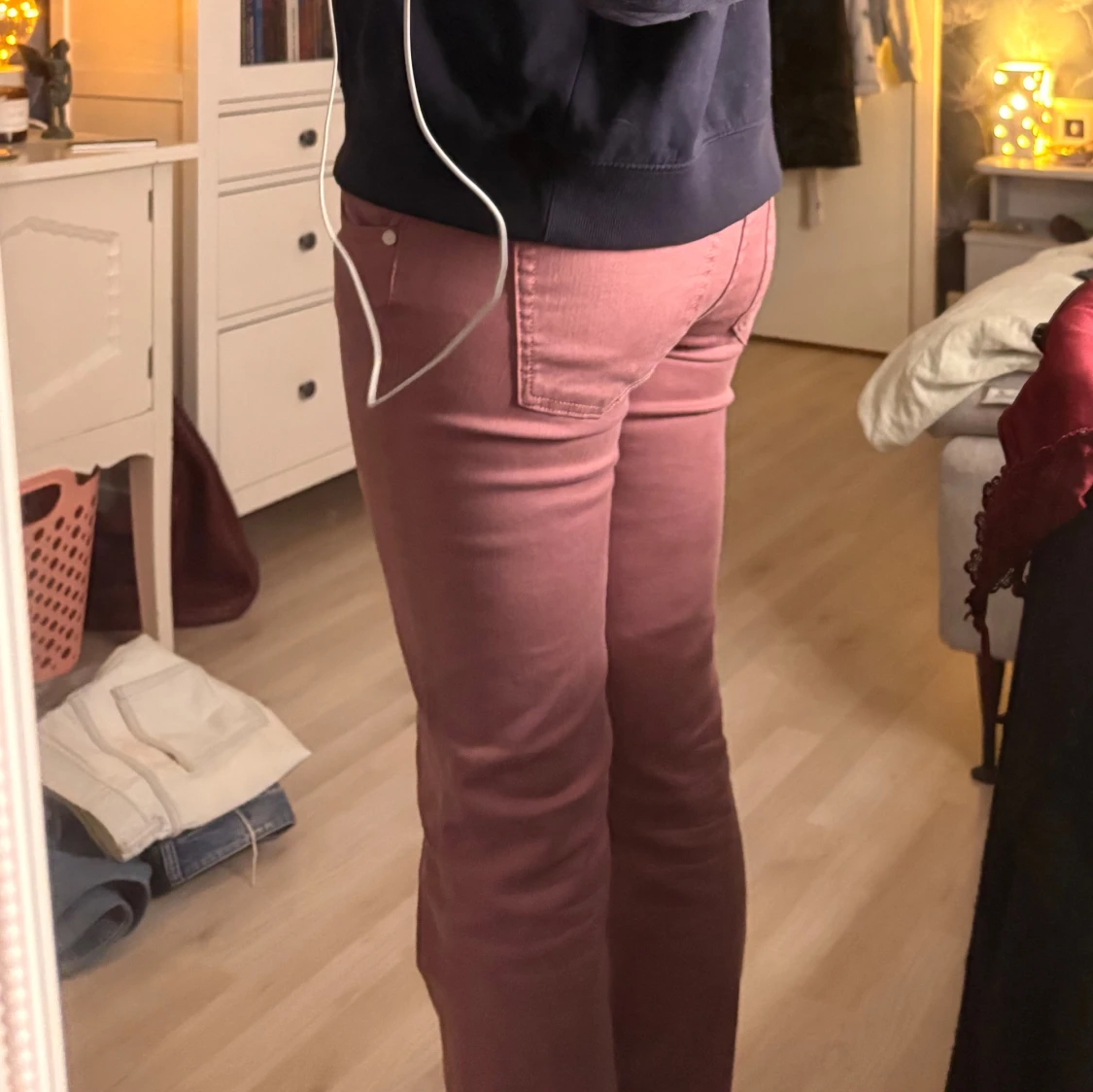 Bershka rosa bootcut jeans - 2