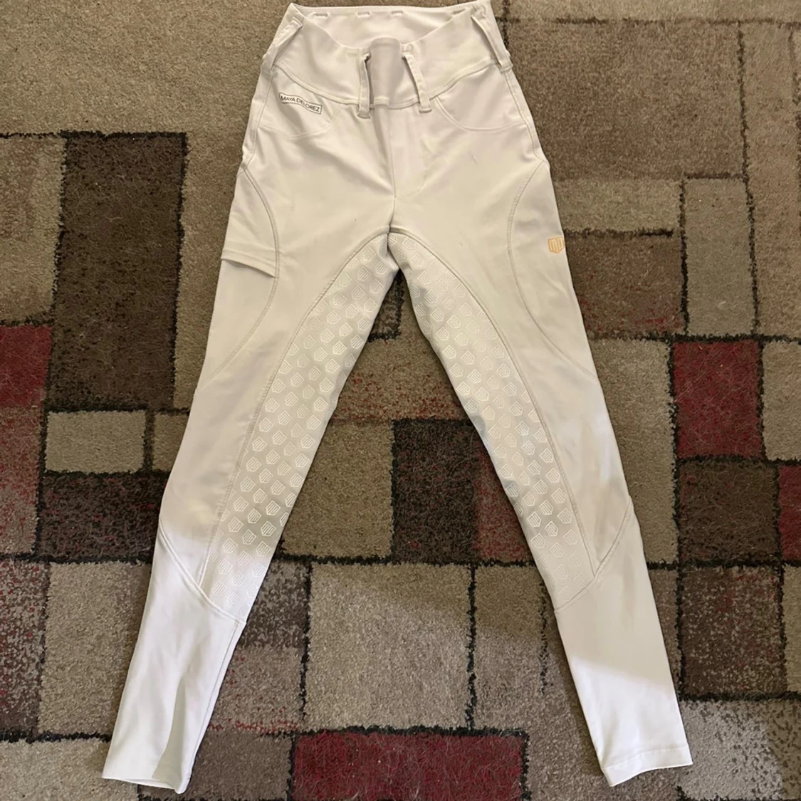 Vita ridbyxor Maya Delorez XXS - 1