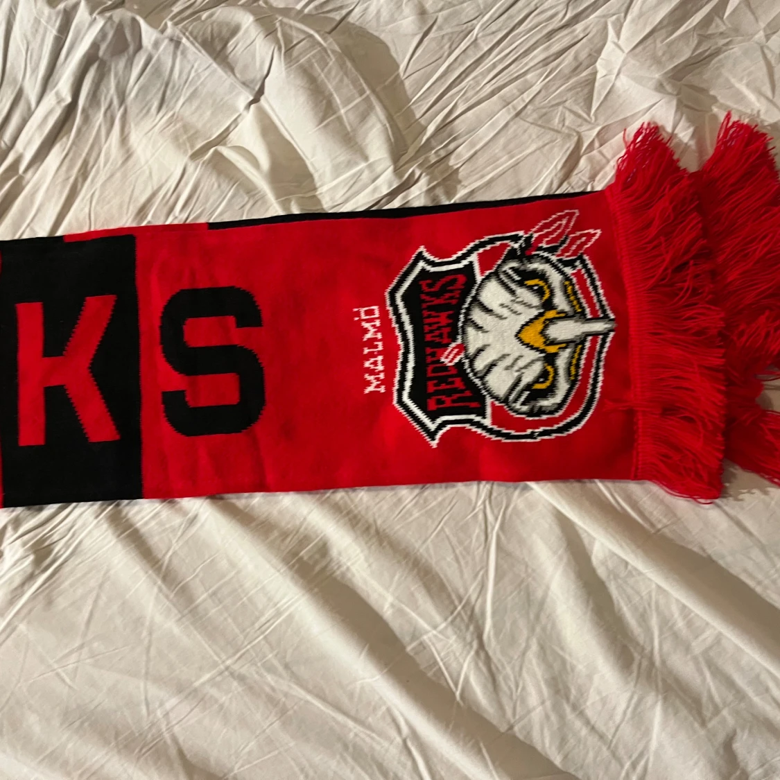 Malmö Redhawks halsduk röd och svart - 1