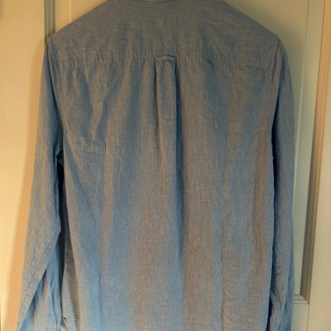 Ljusblå linne skjorta  - 1