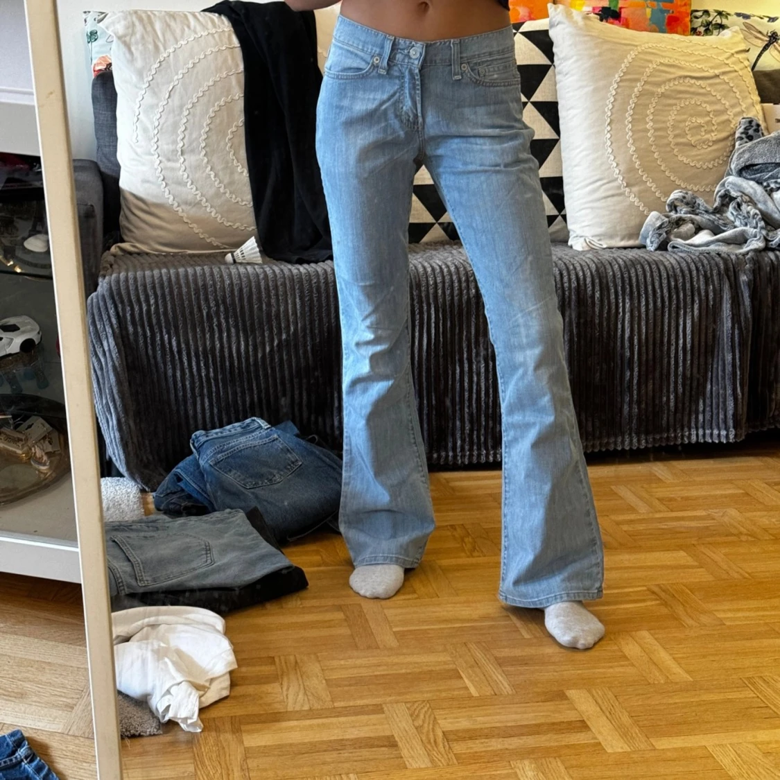 Blå jeansbyxor från Levi's - 90