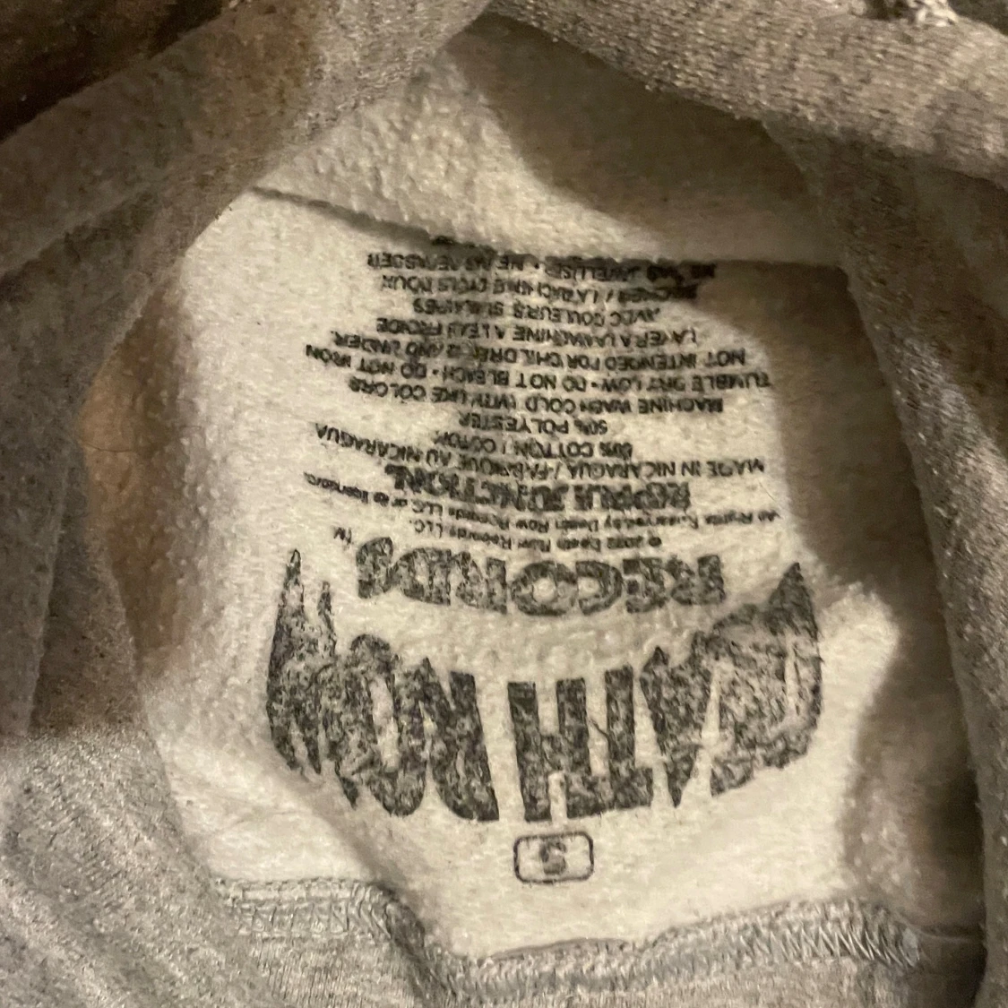 Grå Death Row Records hoodie - 2