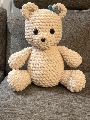 Virkad nalle - Handgjord virkad söt nalle