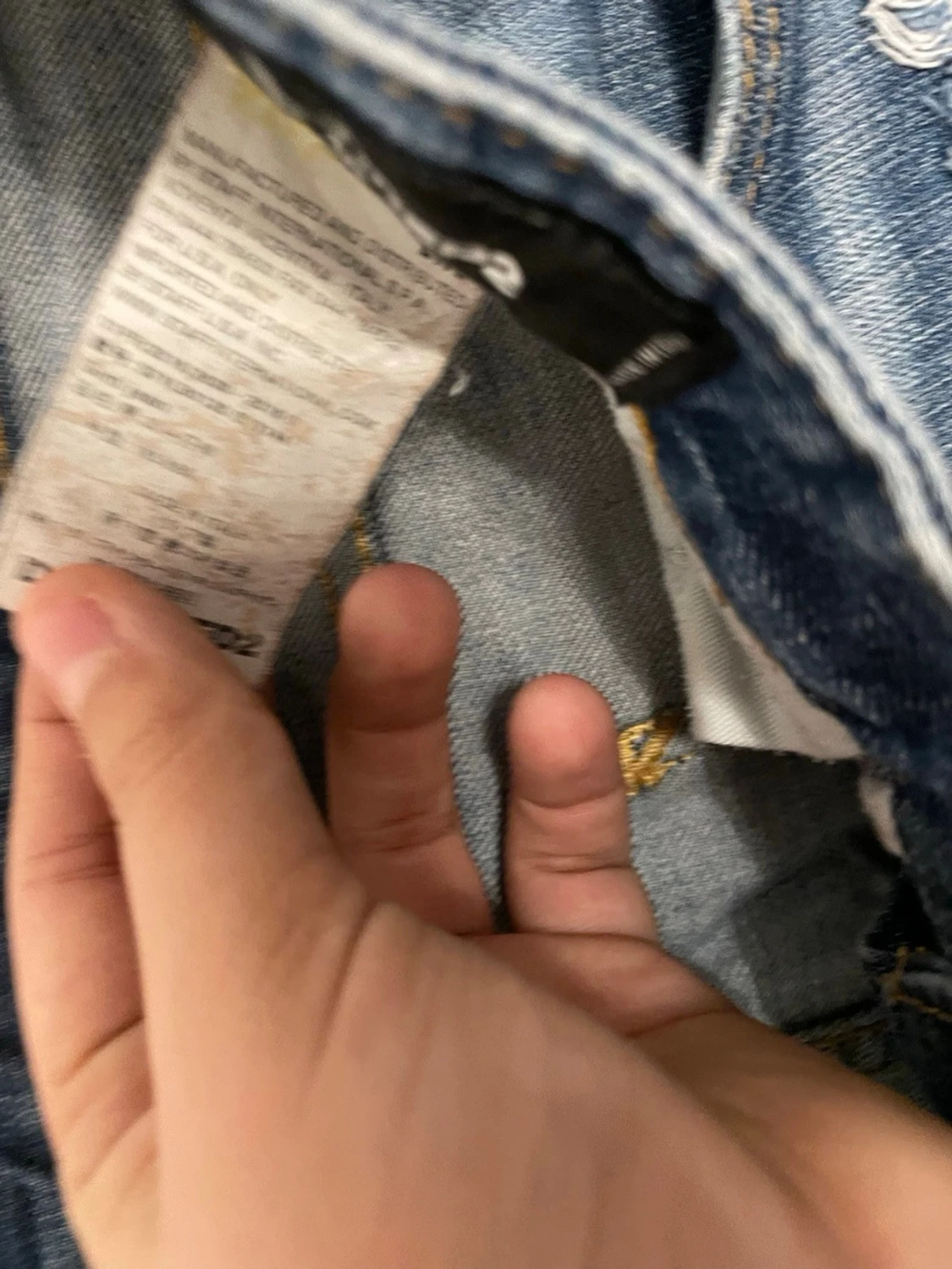 Dsquared2 blå slitna jeans - 4