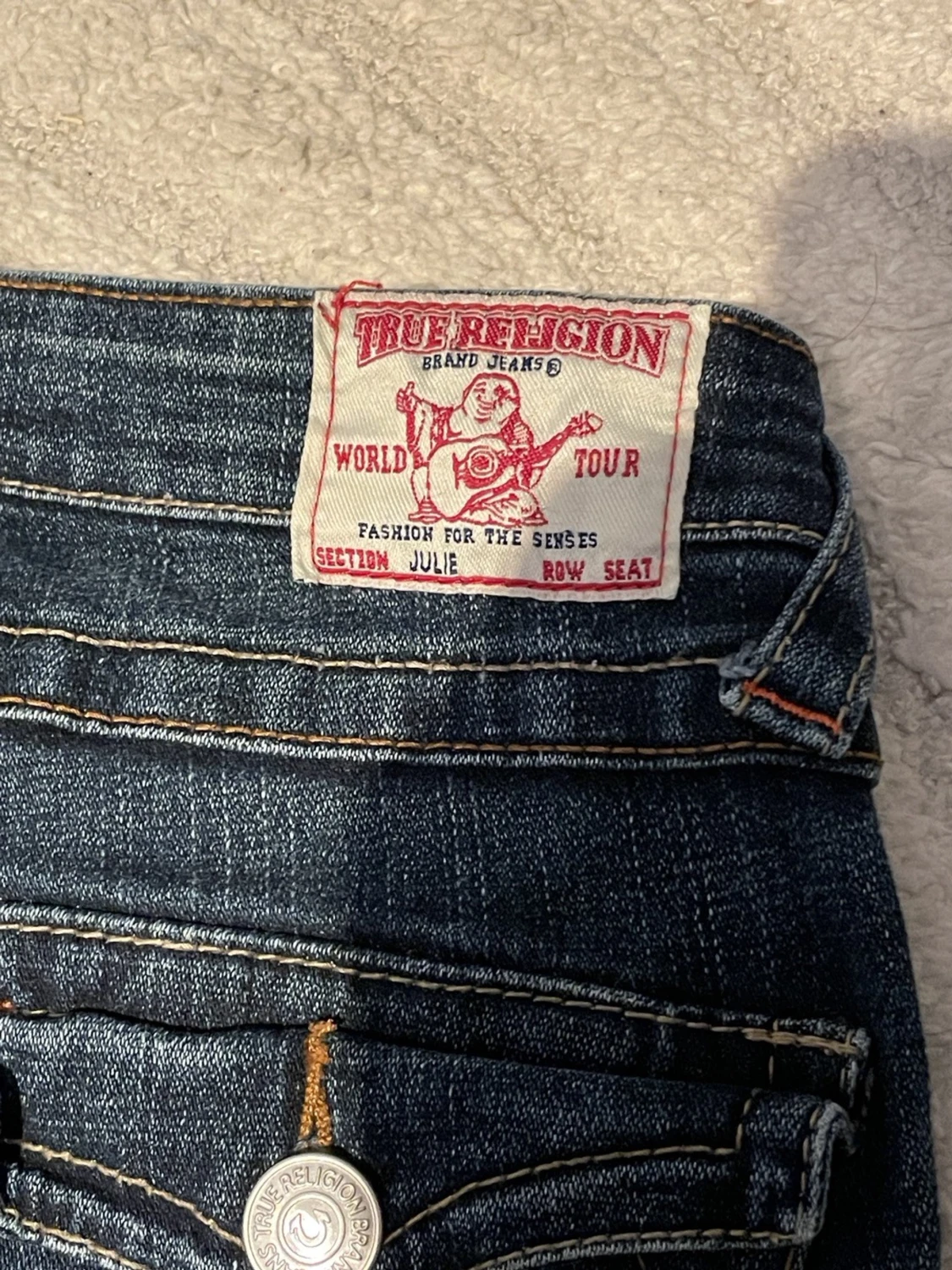 True Religion mörkblå jeans  - 2