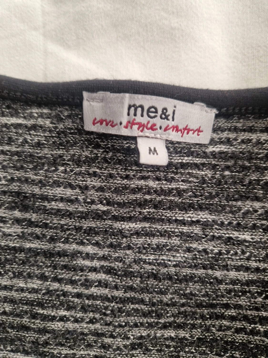 Gråmelerad lång kofta från me&i - 1