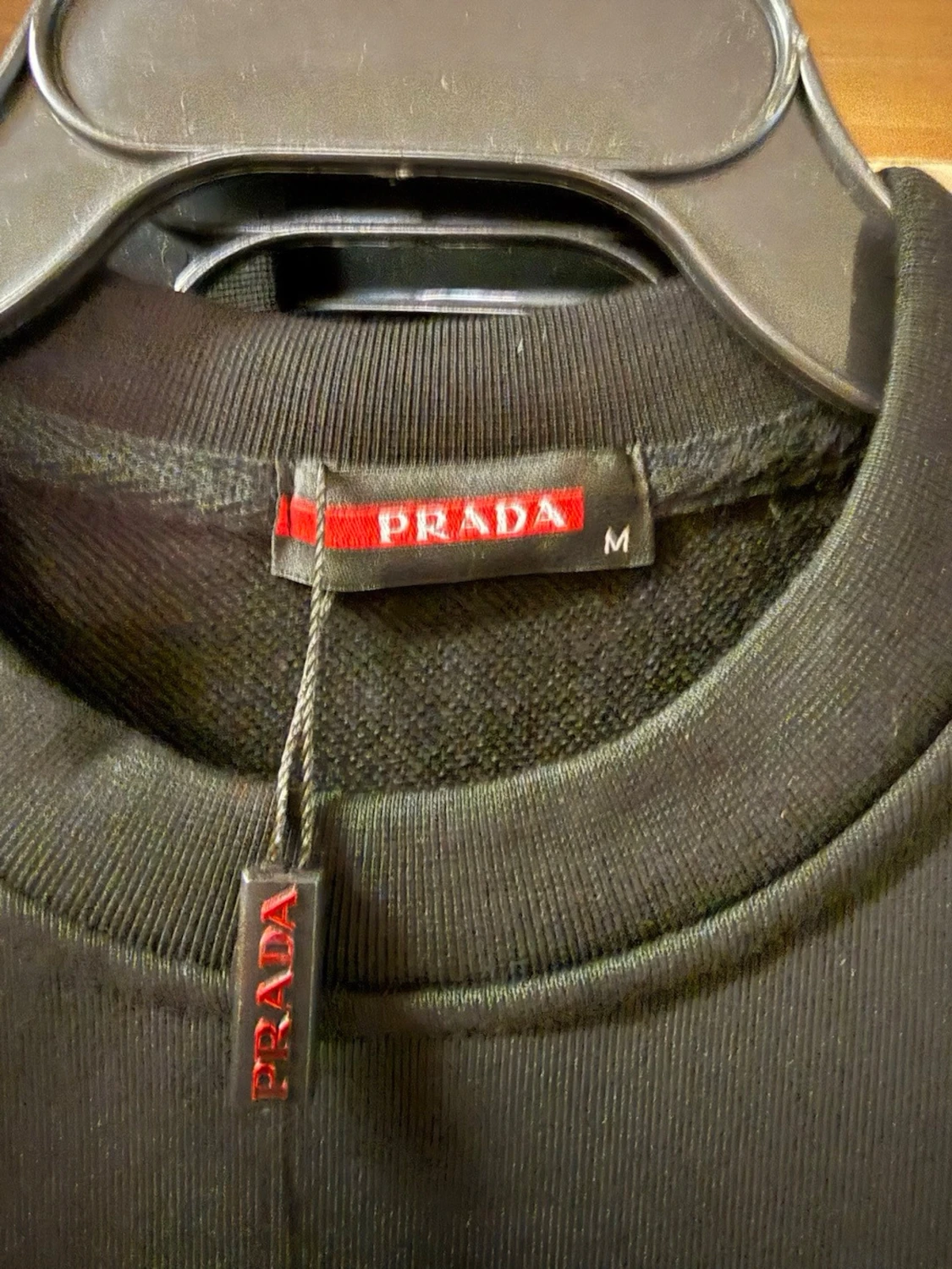 Svart sweatshirt från Prada, M - 1