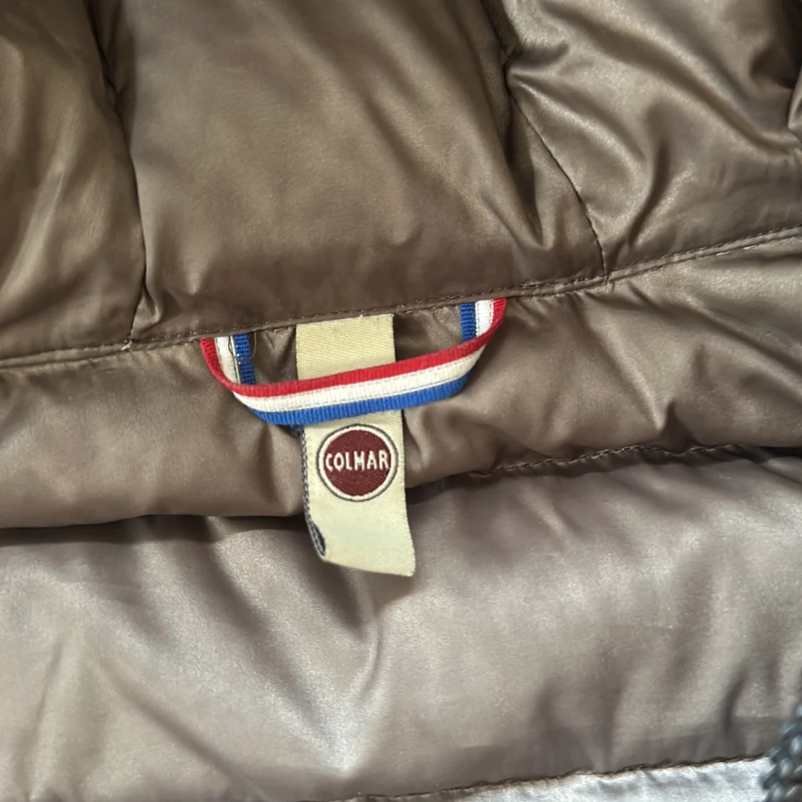 Mörkbrun Colmar pufferjacka med huva - 4