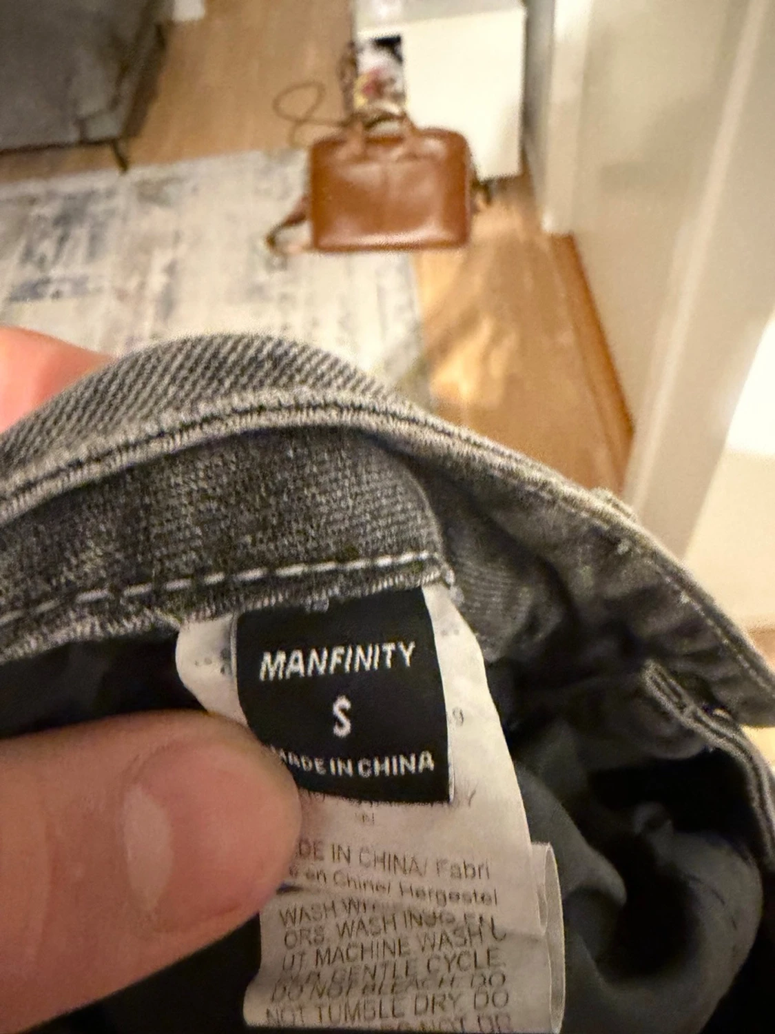 Grå jeans från Manfinity, straight fit - 2