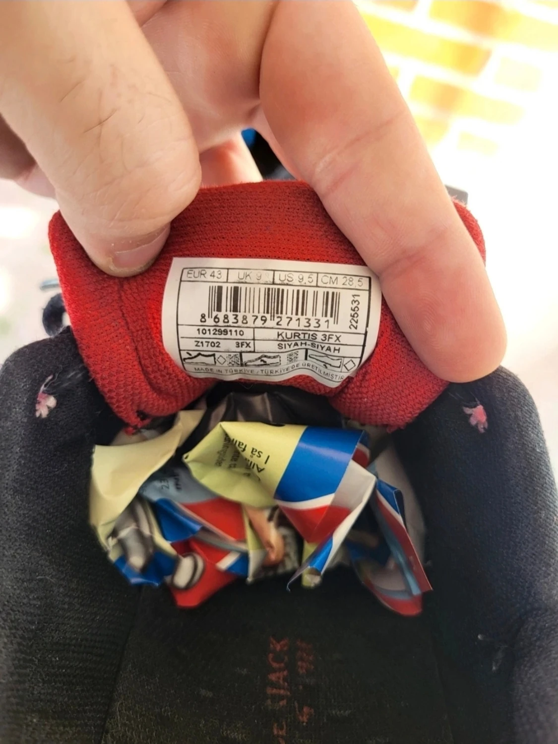 Lumberjack Svarta sneakers med röd detalj 43 - 6