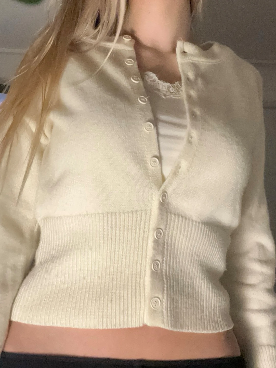 Begie stickad kofta  - 2