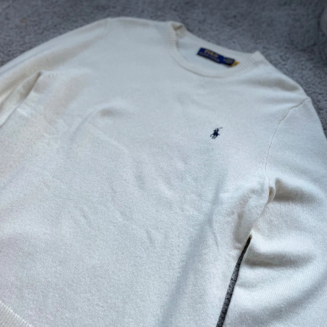 Vit stickad tröja från Polo Ralph Lauren - 2