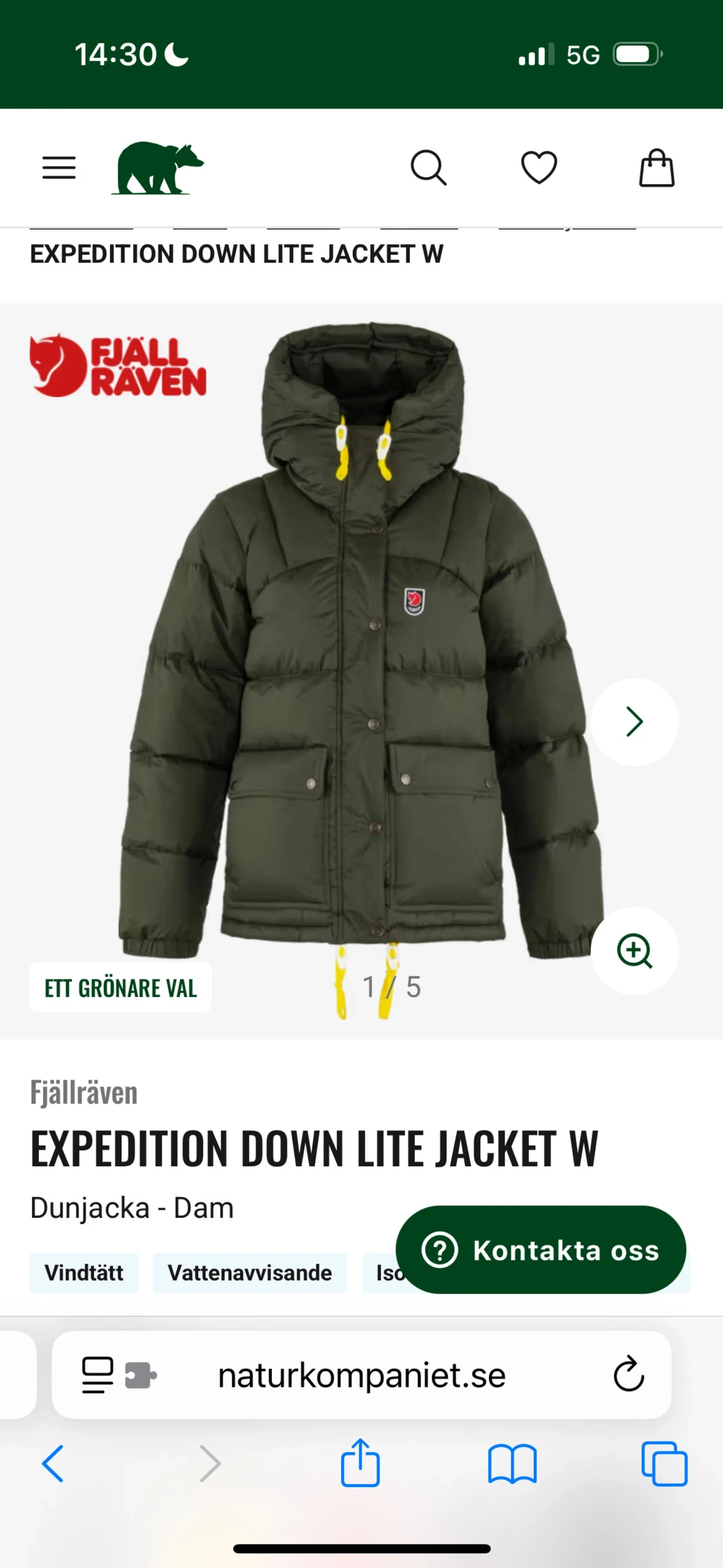 Byte fjällrävenjacka