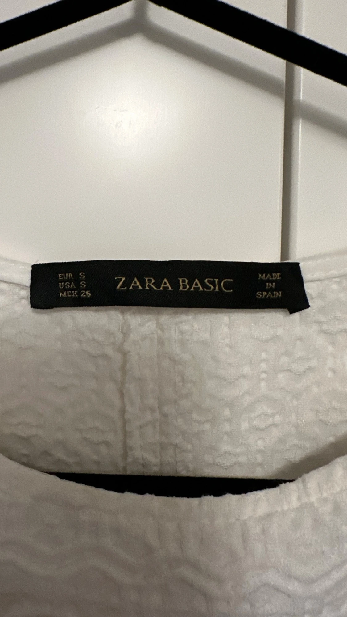 Vit kort klänning från Zara Basic - 2